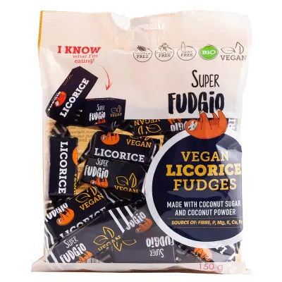 Caramele - aroma lemn dulce bio 150g Super Fudgio