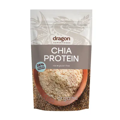 Chia pudra proteica bio 200g Dragon Superfoods