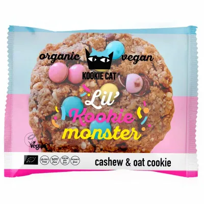 Cookie cu dropsuri de ciocolata colorate fara gluten bio 50g PRET REDUS