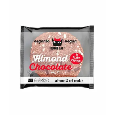 Cookie cu migdale si ciocolata neagra, fara gluten, eco 50g PRET REDUS