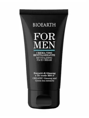 Crema de fata barbati cu ginseng si ceai verde 50ml, For Men Bioearth