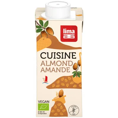 Crema de migdale pentru gatit bio 200ml Lima