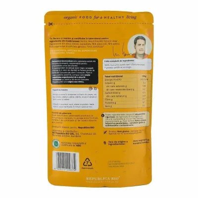 Curcuma (turmeric), pulbere ecologica pura Republica BIO, 100 g
