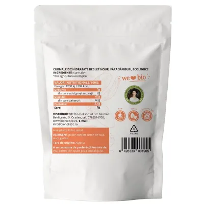 Curmale fara samburi bio 250g Obio