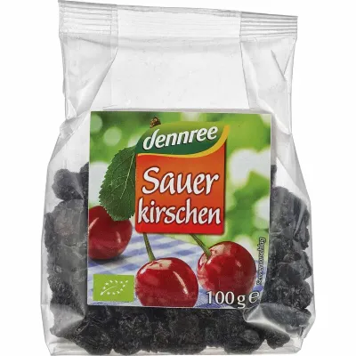 Visine uscate fara samburi bio 100g Dennree PRET REDUS