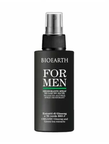 Deodorant spray fara alcool pentru barbati 100ml, For Men Bioearth
