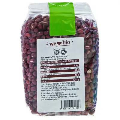 Fasole azuki bio 400g Obio