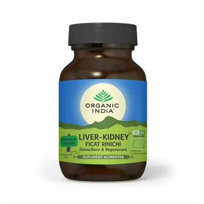Ficat & Rinichi, Detoxifiere Ficat & Revitalizare, eco, 60cps, Organic India