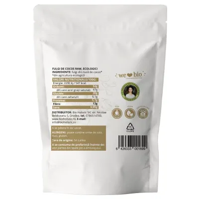 Fulgi de nuca de cocos bio 150g Obio