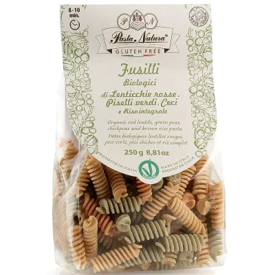 Fusilli tricolore bio 250g Pasta Natura