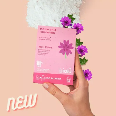 Gel pentru igiena intima cu nalba pudra - refill ecologic 25g Biolu