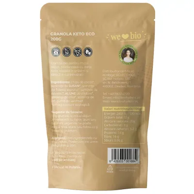 Granola keto bio 200g Obio