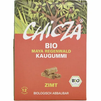 Guma de mestecat cu scortisoara bio 12 lamele 30g Chicza