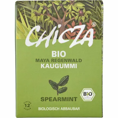 Guma de mestecat spearmint bio 12 lamele - 30g Chicza