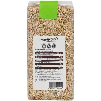 Hrisca raw bio 500g Obio
