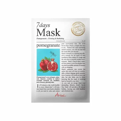 Masca 7days rodie, fermitate si luminozitate, 20g, Ariul