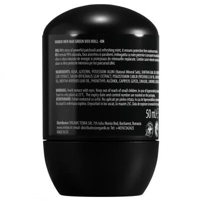 Max Green deodorant natural pentru barbati, 50ml, Nimbio