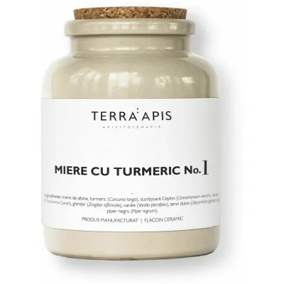 MIERE CU TURMERIC NO. 1, naturala, 400gr,  Terra Apis