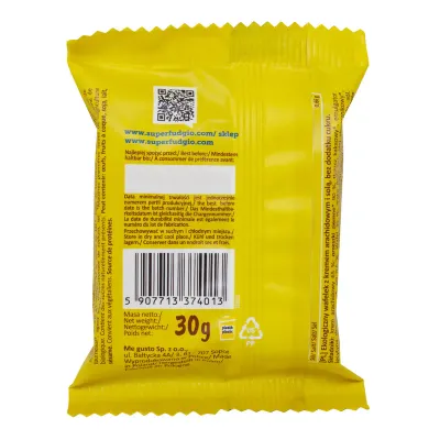 Napolitana cu unt de arahide bio 30g Super Fudgio