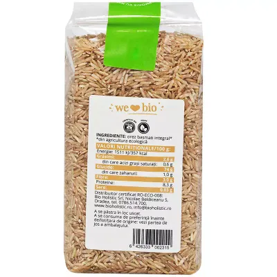 Orez basmati integral bio 500g Obio