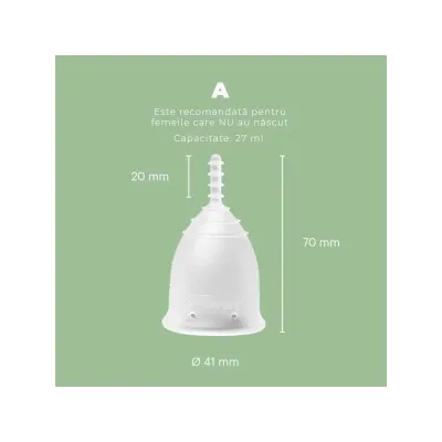 OrganiCup - Cupa menstruala AllMatters - Marimea A