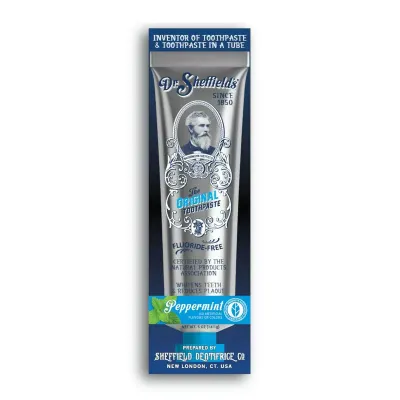 Pasta de dinti fara fluor cu menta, 88ml, Dr. Sheffields