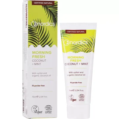 Pasta de dinti morning fresh cu cocos si menta ecologica 75ml Nordics