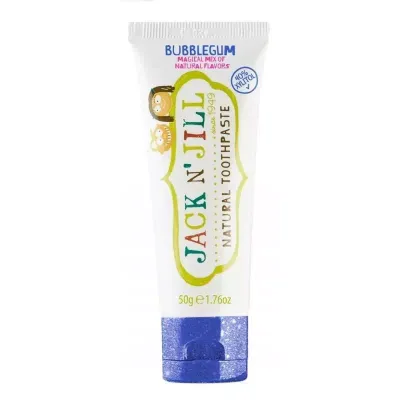 Pasta de dinti naturala pentru copii, aroma Bubblegum, 50g, Jack N Jill