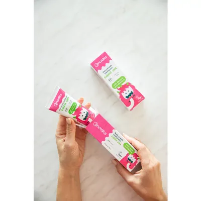 Pasta de dinti naturala pentru copii cu bubble gum 50ml Nordics