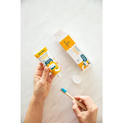 Pasta de dinti naturala pentru copii cu portocale si clementine 50ml Nordics