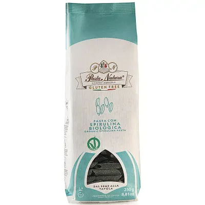 Paste din orez cu spirulina bio 250g Pasta Natura