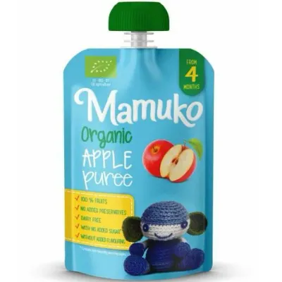 Piure de mere bio 4+ luni 100g Mamuko
