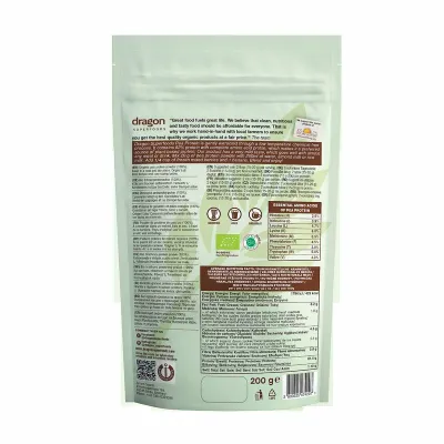 Pudra proteica din mazare galbena bio 200g Dragon Superfoods