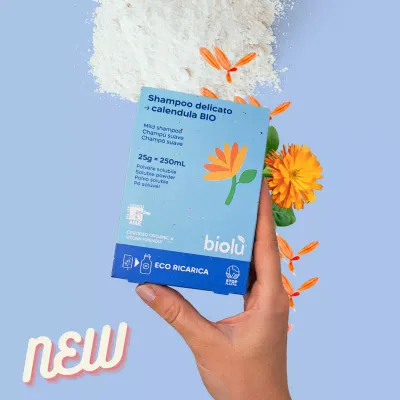 Sampon cu galbenele pudra - refill ecologic 25g Biolu