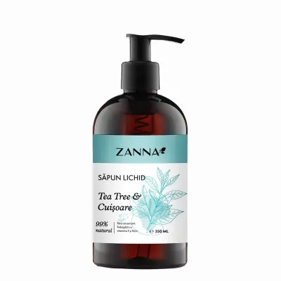 Sapun lichid cu Tea Tree si Cuisoare, 330ml, Zanna