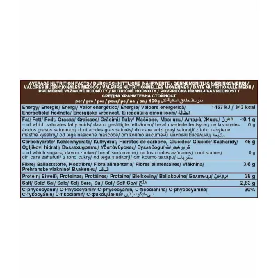 Spirulina albastra pulbere bio 75g Dragon Superfoods