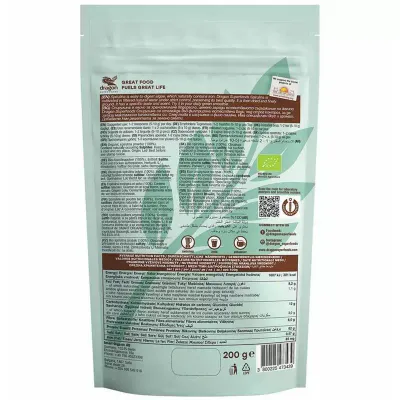 Spirulina pulbere bio 200g Dragon Superfoods