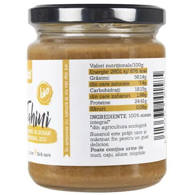 Tahini pasta din susan integral bio 250g Obio