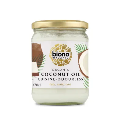 Ulei de cocos dezodorizat pentru gatit bio 470ml Biona