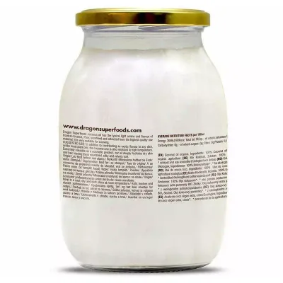 Ulei de cocos virgin presat la rece bio 1 l Dragon Superfoods