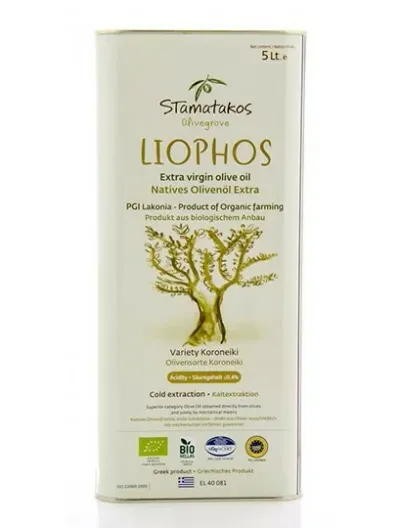 Ulei de masline extravirgin liophos bio 5l Stamatakos Olivegrove