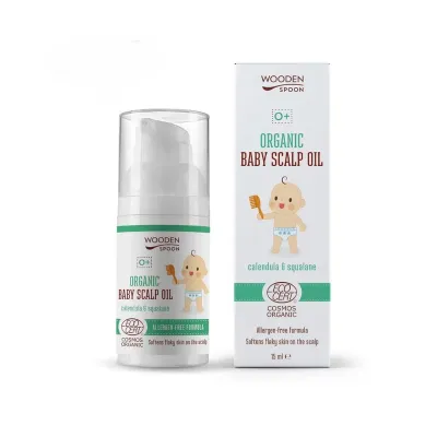 Ulei pentru scalpul bebelusilor ecologic 15ml Wooden Spoon