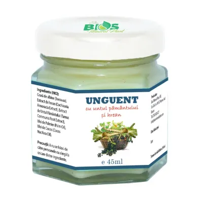 Unguent cu Untul Pamantului si Hrean, 45 ml, Bios Mineral Plant