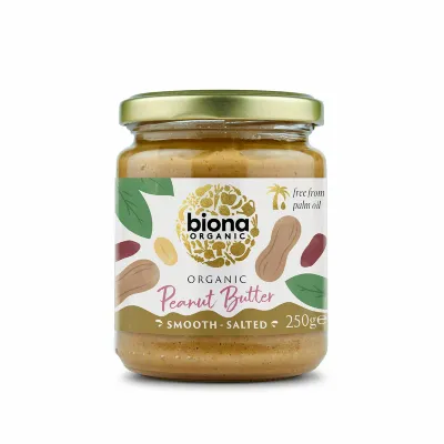 Crema de arahide smooth bio cu sare 250g Biona