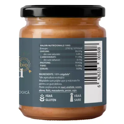 Crema de migdale bio 250g Obio