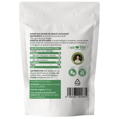 Urzica pudra bio 200g Obio