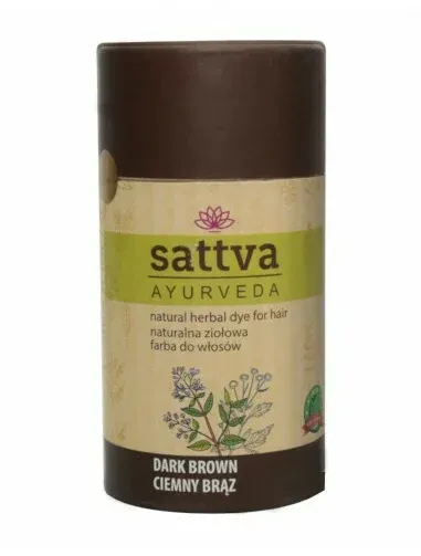 Vopsea Ciocolatiu Inchis (Saten Inchis) 150gr, Sattva Ayurveda
