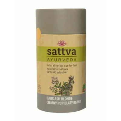 Vopsea de par Blond Cenusiu Inchis 150gr, Sattva Ayurveda