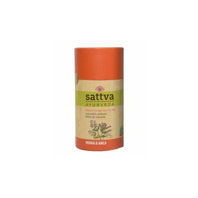 Vopsea de par Henna si Amla 150gr, Sattva Ayurveda