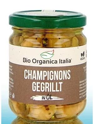 Ciuperci coapte la gratar, in ulei, bio, 190g, Bio Organica Italia